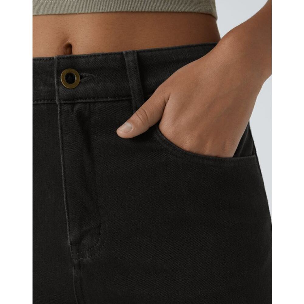 Halara Flex™ Mid Rise Button Pockets Stretchy Knit Casual Bootcut Jeans - Picture 9 of 10